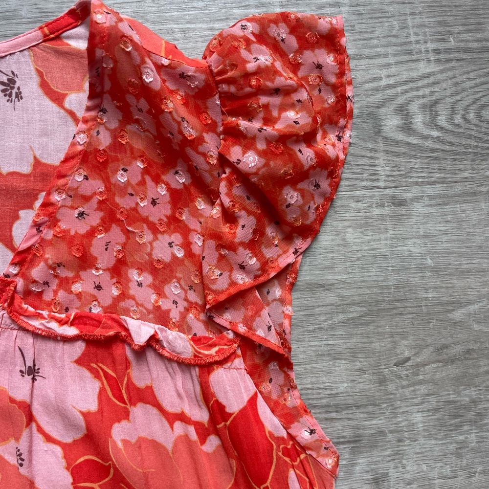 Dr2 By Daniel Rainn Floral Flutter Sleeves Cottag… - image 6